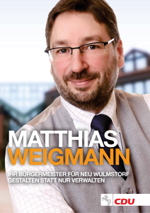 Wahlprogramm zu Bürgermeisterwahl 2014 in Neu Wulmstorf